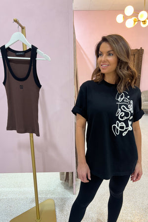 C&M Camilla & Marc Briony Graphic Tee | Black