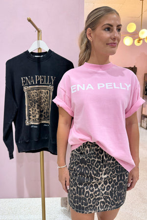 Ena Pelly Chloe Oversized Tee | Washed Pink