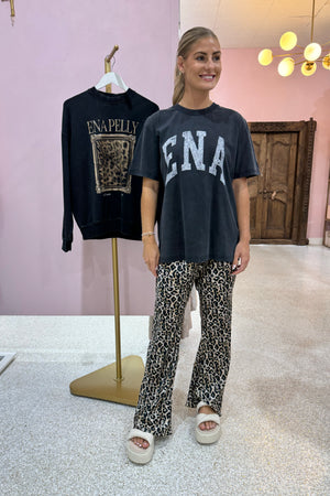 Ena Pelly Jessie Collegiate Oversized Tee | Vinatge Black