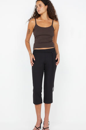 Bec + Bridge Kody Rib Tank | Dark Chocolate