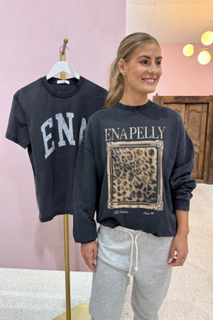 Ena Pelly Revere Sweatshirt | Vintage Black