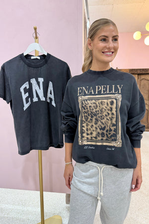 Ena Pelly Revere Sweatshirt | Vintage Black