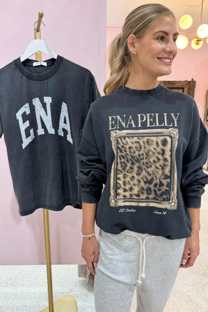 Ena Pelly Revere Sweatshirt | Vintage Black