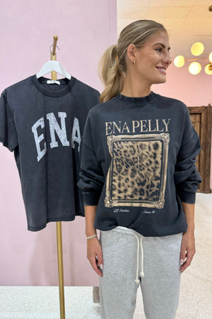 Ena Pelly Revere Sweatshirt | Vintage Black