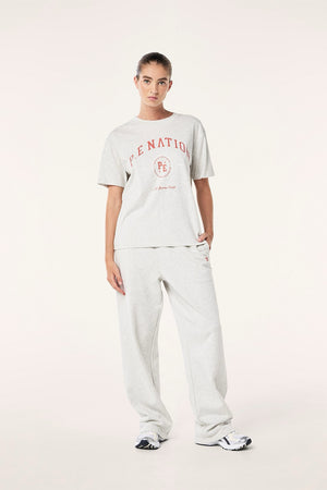 P.E Nation Liberation Tee | Light Grey Marle