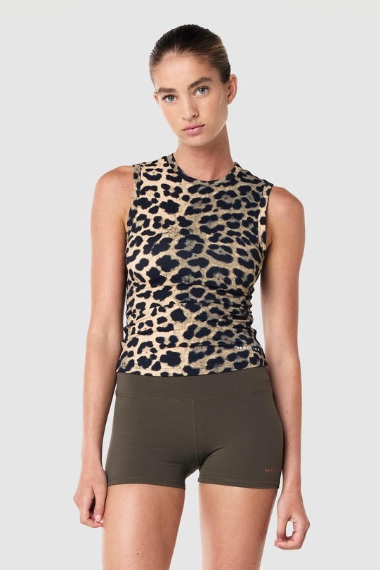 P.E Nation Foundation Muscle Tank | Leopard Print