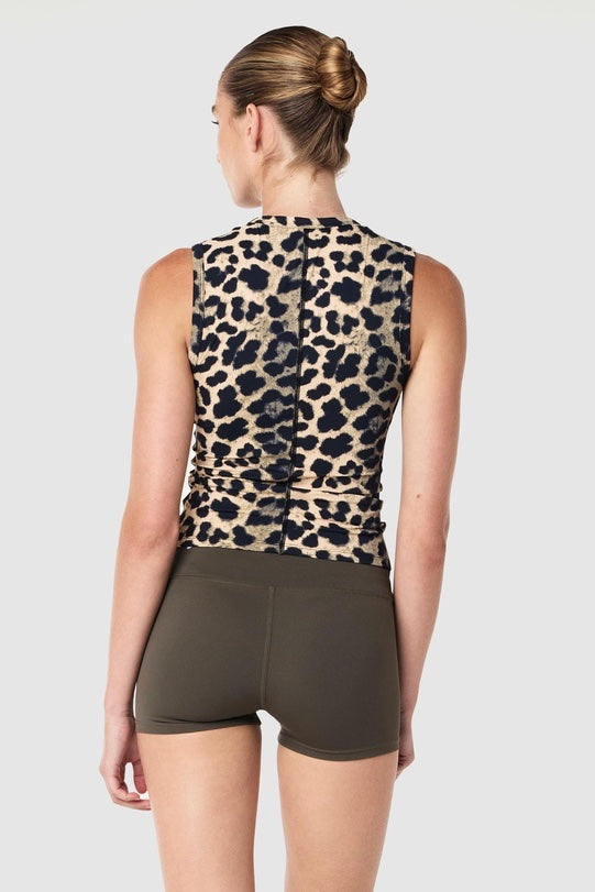 P.E Nation Foundation Muscle Tank | Leopard Print