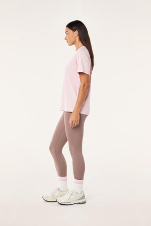 P.E Nation Aero Short Sleeve Tee | Chalk Pink