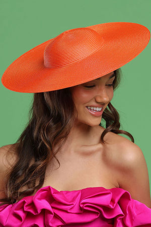 Morgan & Taylor Mona Plate Hat | Orange