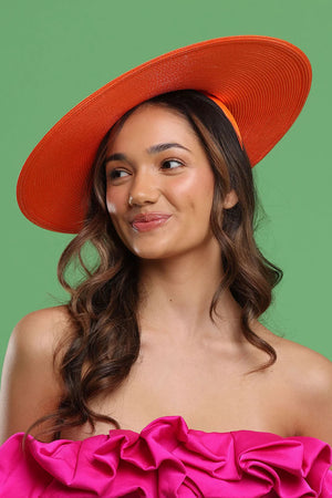 Morgan & Taylor Mona Plate Hat | Orange