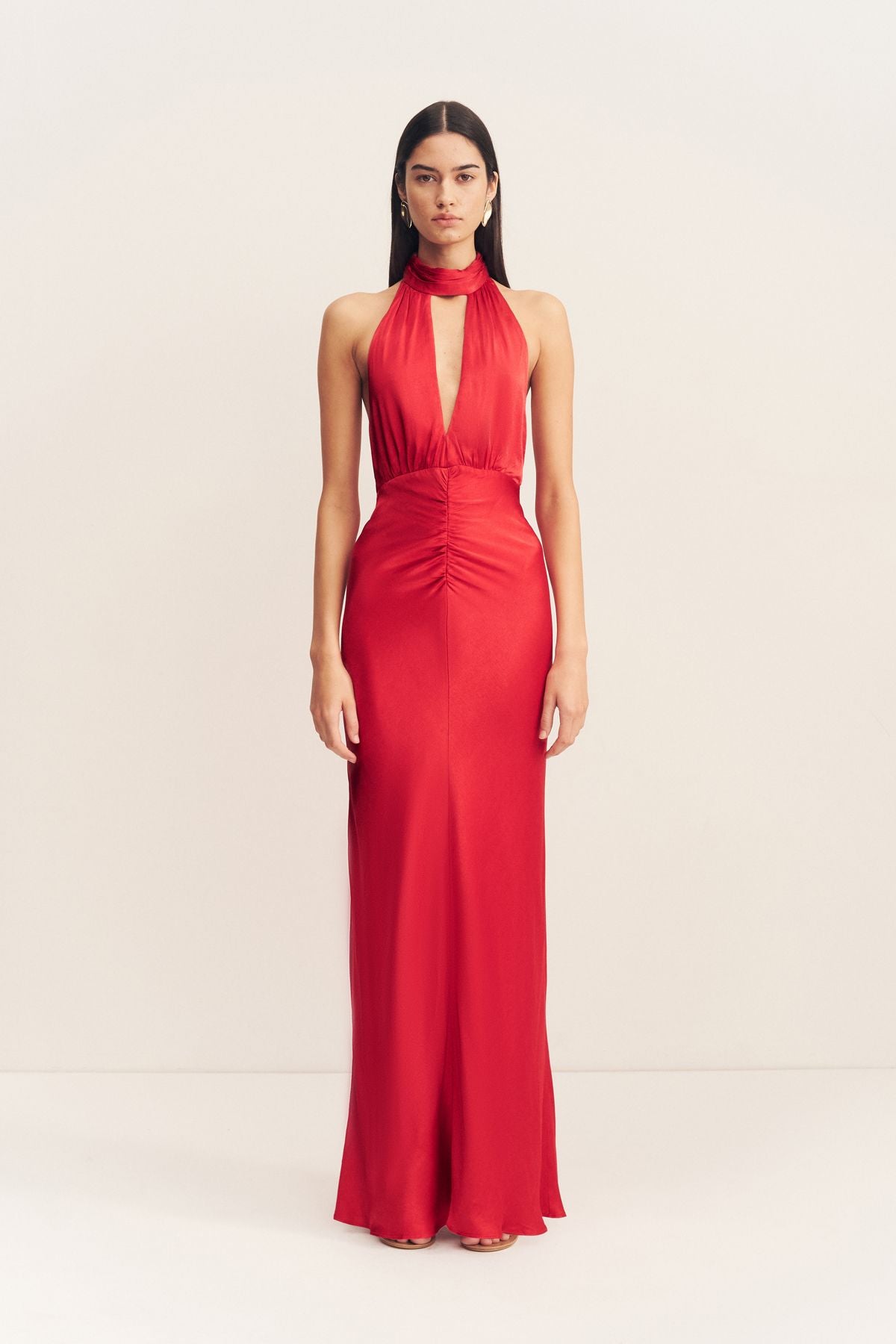 Shona Joy Tatum Halter Neck Maxi Dress | Grenadine