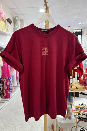 C&m Camilla & Marc Monica Tee | Burgundy