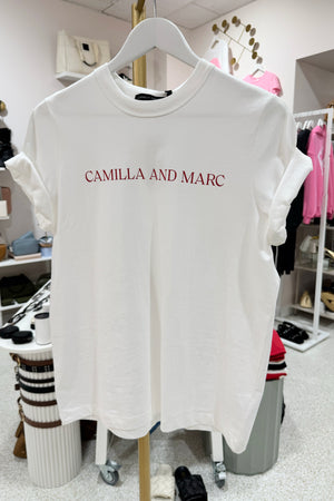 C&M Camilla & Marc Asher Tee | Soft White / Red