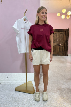 C&m Camilla & Marc Monica Tee | Burgundy