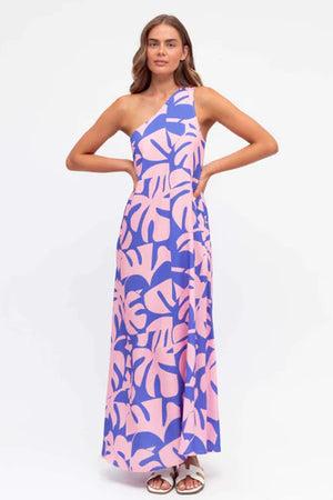 Chosen By Fifi & Annie Saphire One Shoulder Maxi Dress | Pink