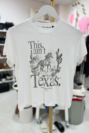 The Laundry Room This Aint't Texas Stallion Tee | White