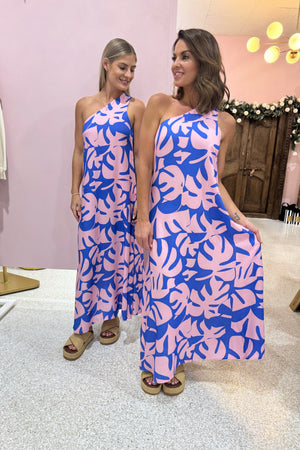 Chosen By Fifi & Annie Saphire One Shoulder Maxi Dress | Pink