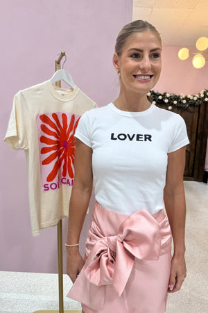 Romy Lover Baby Tee | White