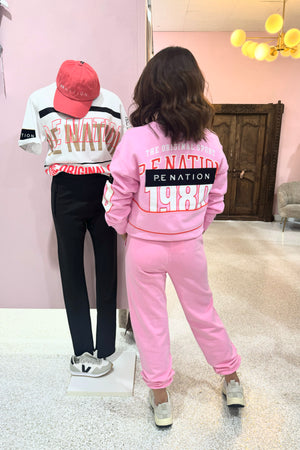 P.E Nation Alpha Trackpant | Washed Prism Pink