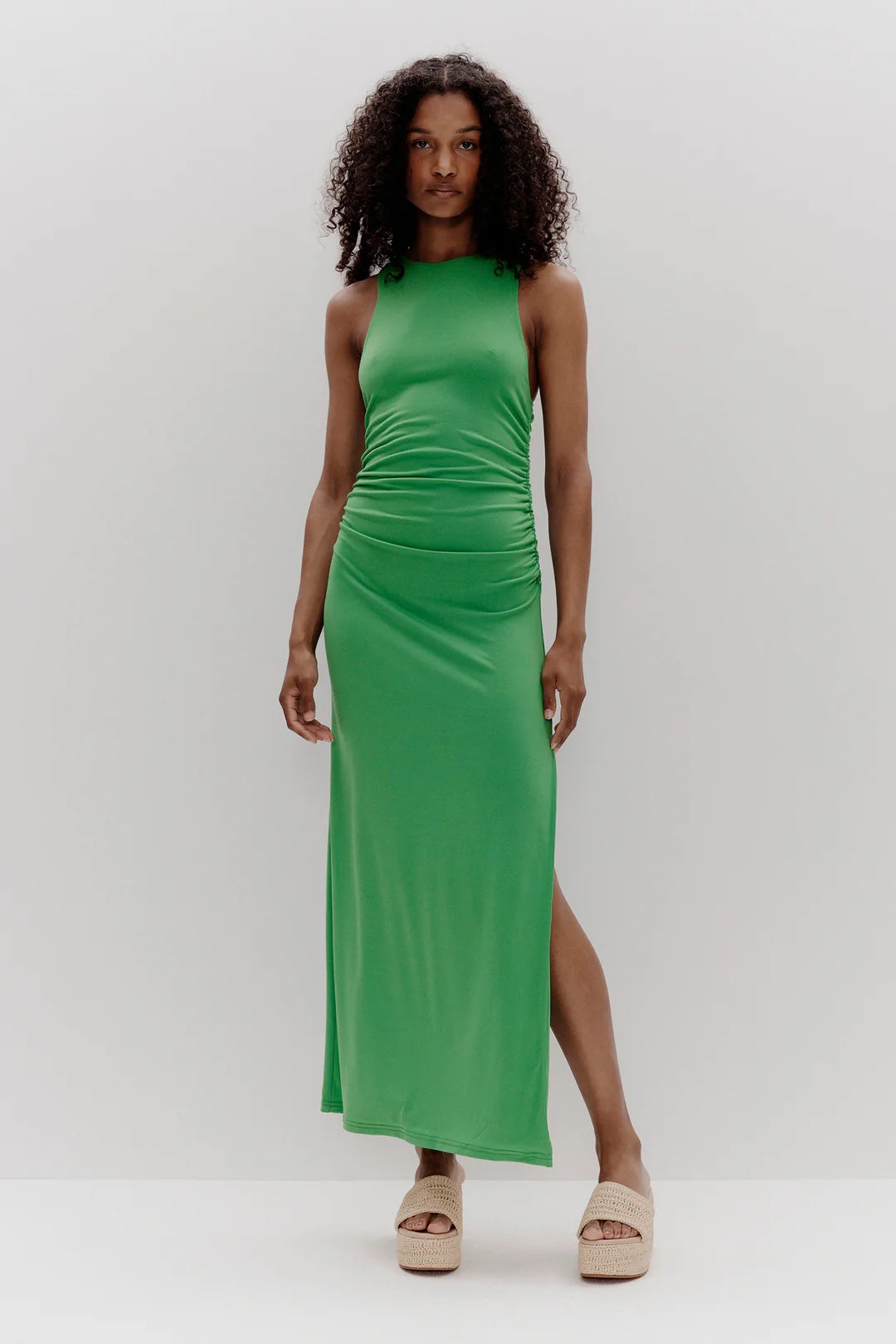 Apple green maxi sales dress