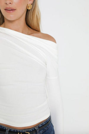 Madison The Label Jazmine Top | White