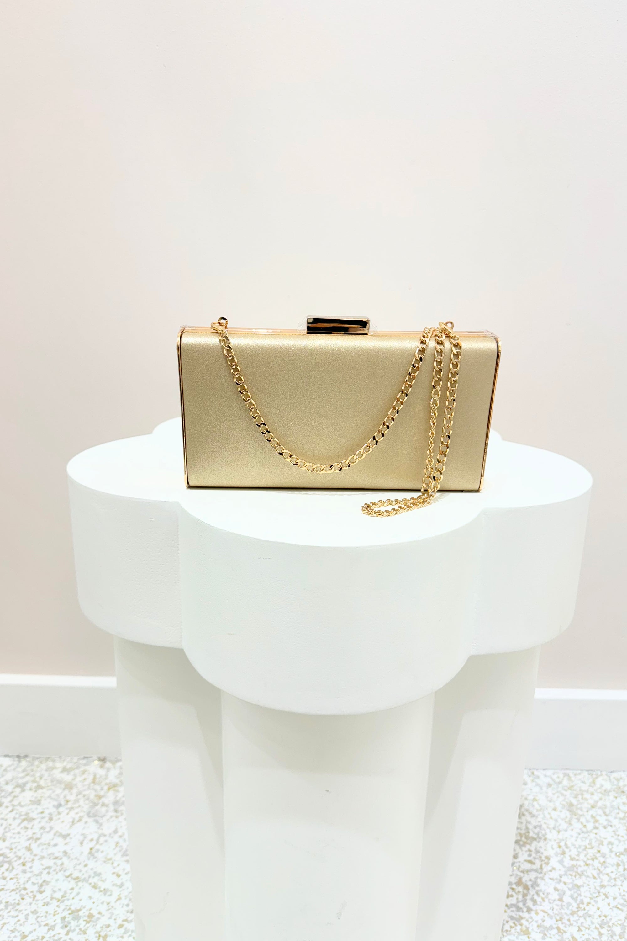 Olga Berg Precious Clutch | Champagne