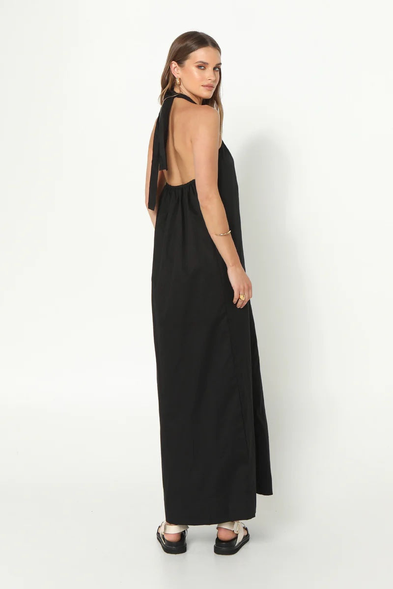 A line black maxi dress best sale