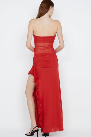 Bec + Bridge Celyse Strapless Dress | Rouge