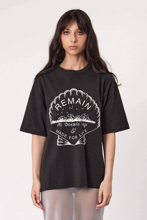 Remain Oceans Edge Tee | Washed Black