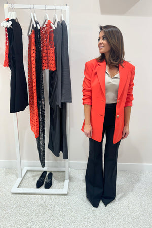 Shona Joy Irena Oversized Tailored Blazer | Hibiscus