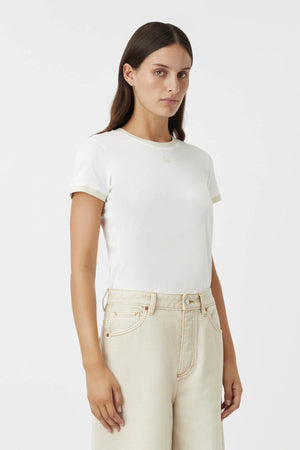 C&M Camilla & Marc Sofia Slim Fit Tee | Soft White / Lichen White