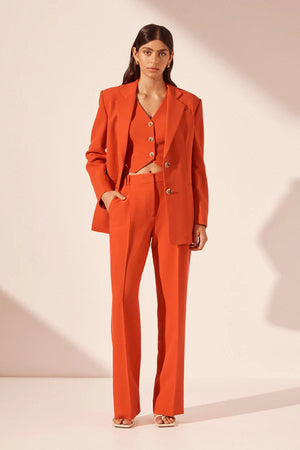 Shona Joy Irena Oversized Tailored Blazer | Hibiscus