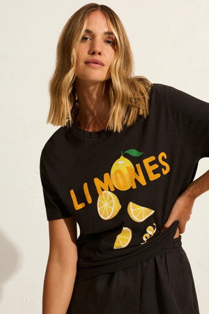 Auguste The Label Lemons Classic Tee | Black