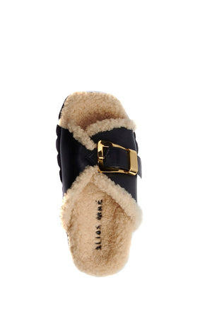 Alias Mae Kiara Slide | Black Shearling