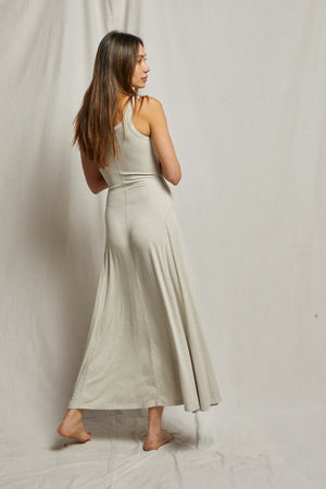 Perfect White Tee Mimi Ribbed Maxi Dress | Oatmeal