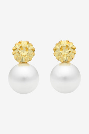 Liberte Vera Pearl Earring | Lemon