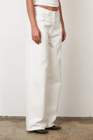 Bayse Brand Perry Denim Jeans | Geisha White