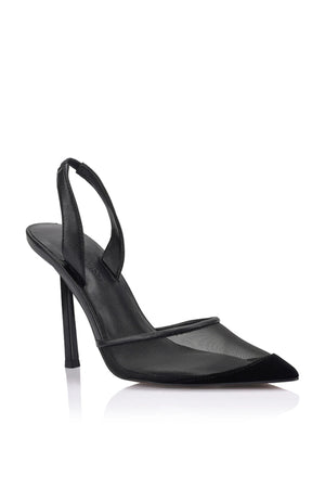 Lana Wilkinson Harley Slingback Heel | Black Mesh