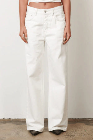 Bayse Brand Perry Denim Jeans | Geisha White