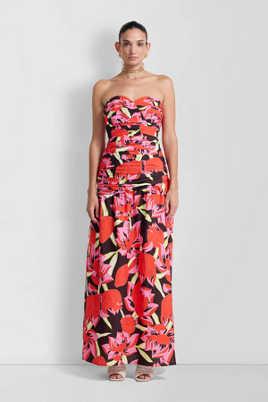 The Wolf Gang Dolcie Strapless Maxi Dress | Rojo Print