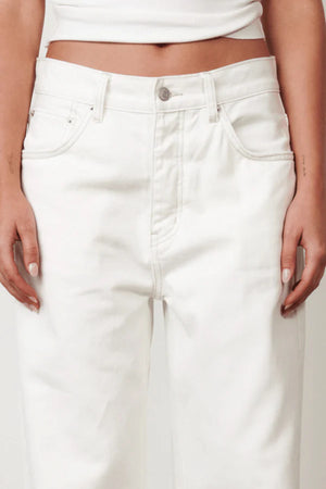 Bayse Brand Perry Denim Jeans | Geisha White