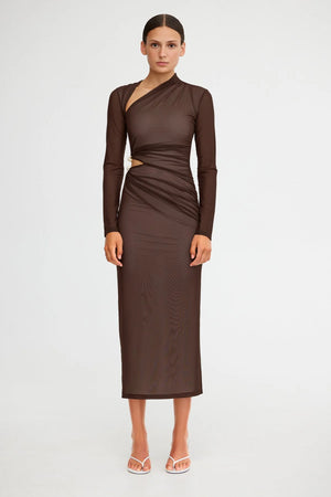 Significant Other Nina Midi Dress | Chocolate