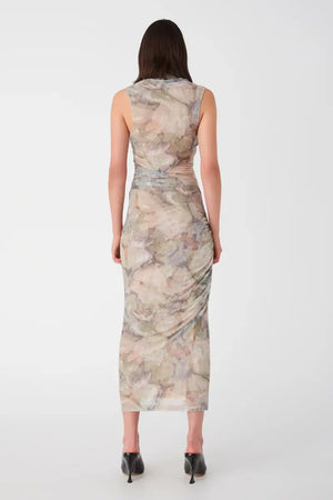 Misha Breslin Mesh Midi Dress | Abstract