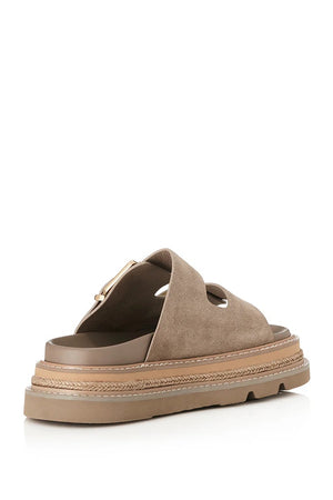 Alias Mae Velora Platform Slide | Natural Suede