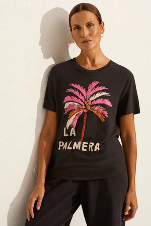 Auguste The Label Palm Classic Tee | Black