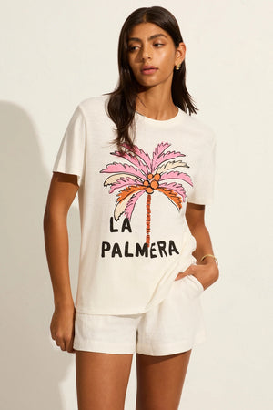 Auguste The Label Palm Classic Tee | White