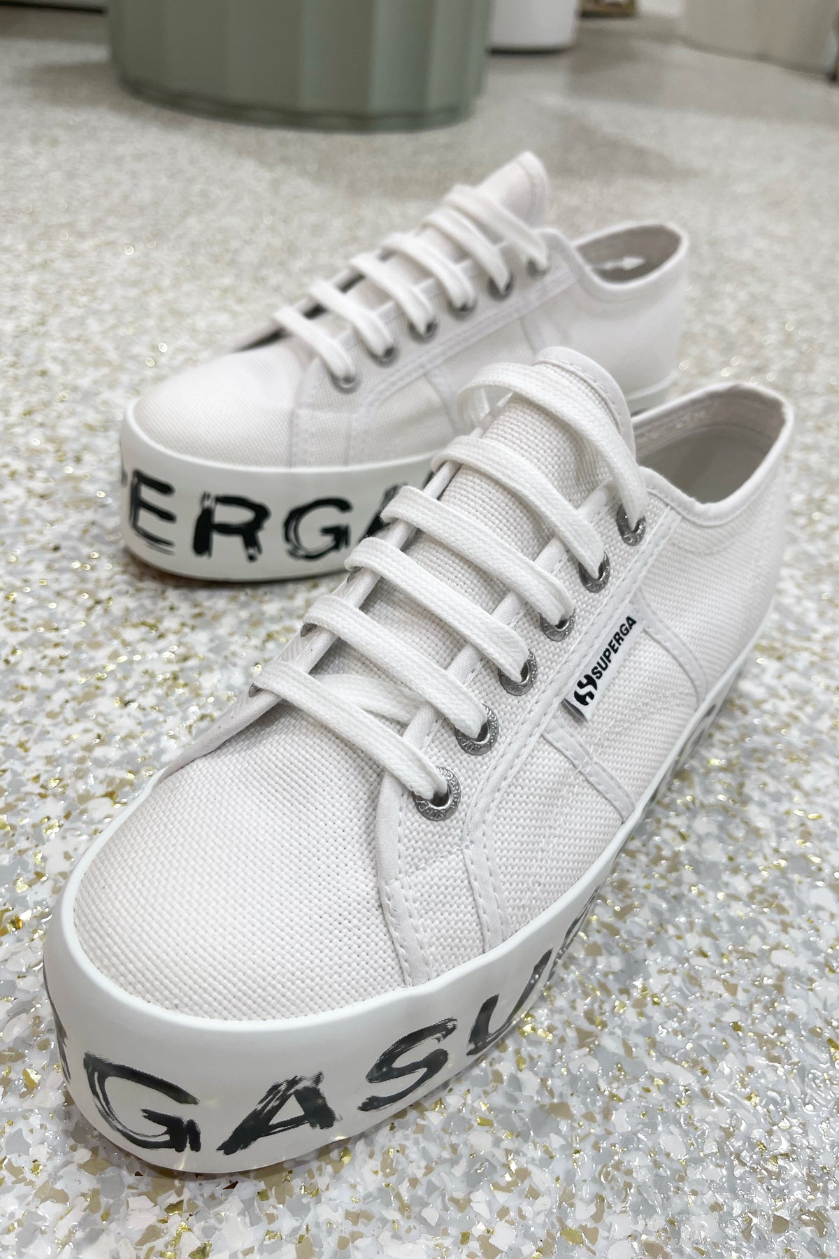 Superga shop double platform