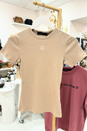 C&M Camilla & Marc Nora Fitted Tee | Almond Marle