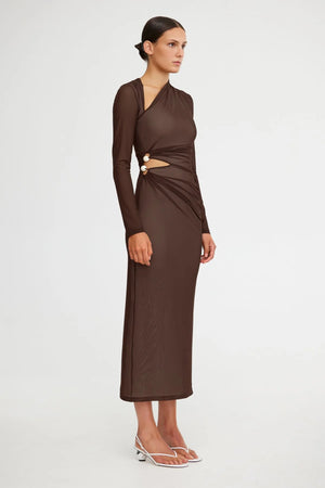 Significant Other Nina Midi Dress | Chocolate