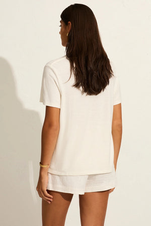 Auguste The Label Palm Classic Tee | White